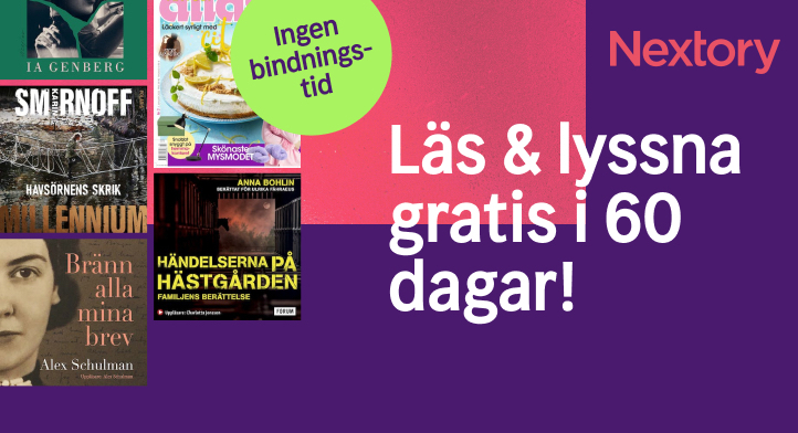 Obegränsat med historier väntar på dig - fritt i 60 dagar hos Nextory!