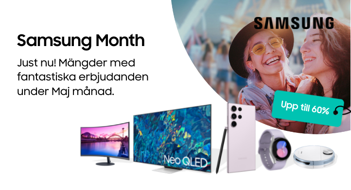Upp till 60% rabatt hos Samsung