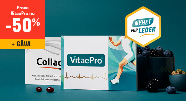 Testa NYA VitaePro till 50% rabatt + gåva på köpet!