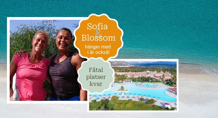 Årets må-bra-resa nummer 1 med Sofia Åhman och Blossom!