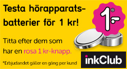 Hörapparatsbatterier <br>för 1 kr!