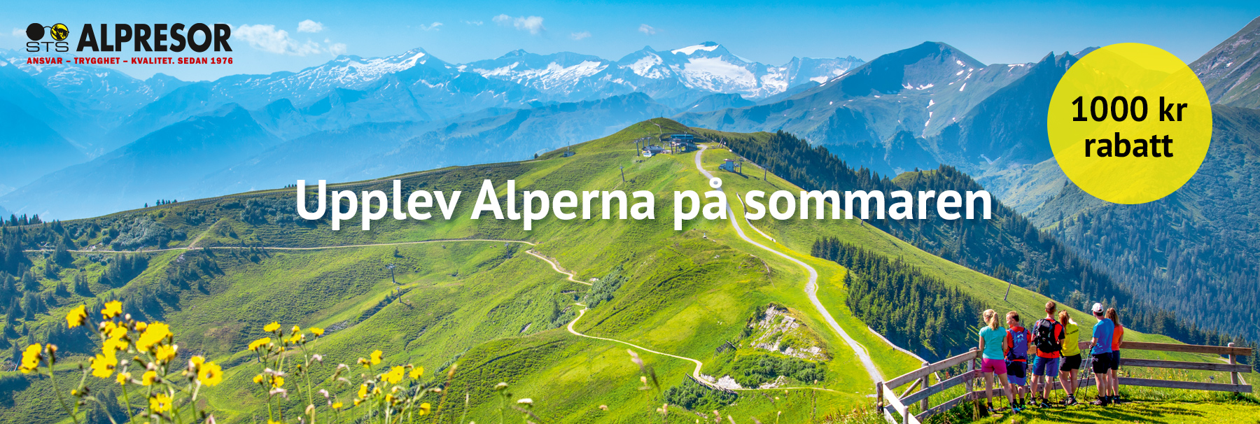 Upplev Alperna i sommar - 1 000 kr Smart Seniorrabatt!
