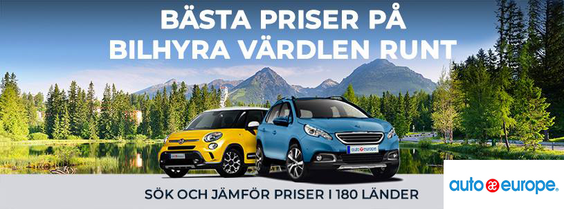 Med Auto Europe får du rabatt på din hyrbil!