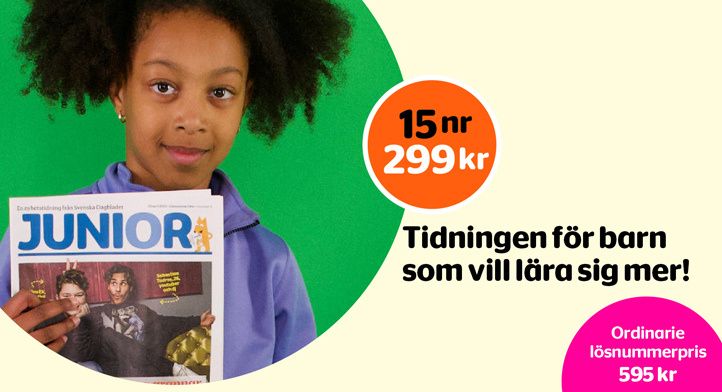 Skolstartskampanj! 15 nr av SvD Junior 299 kr