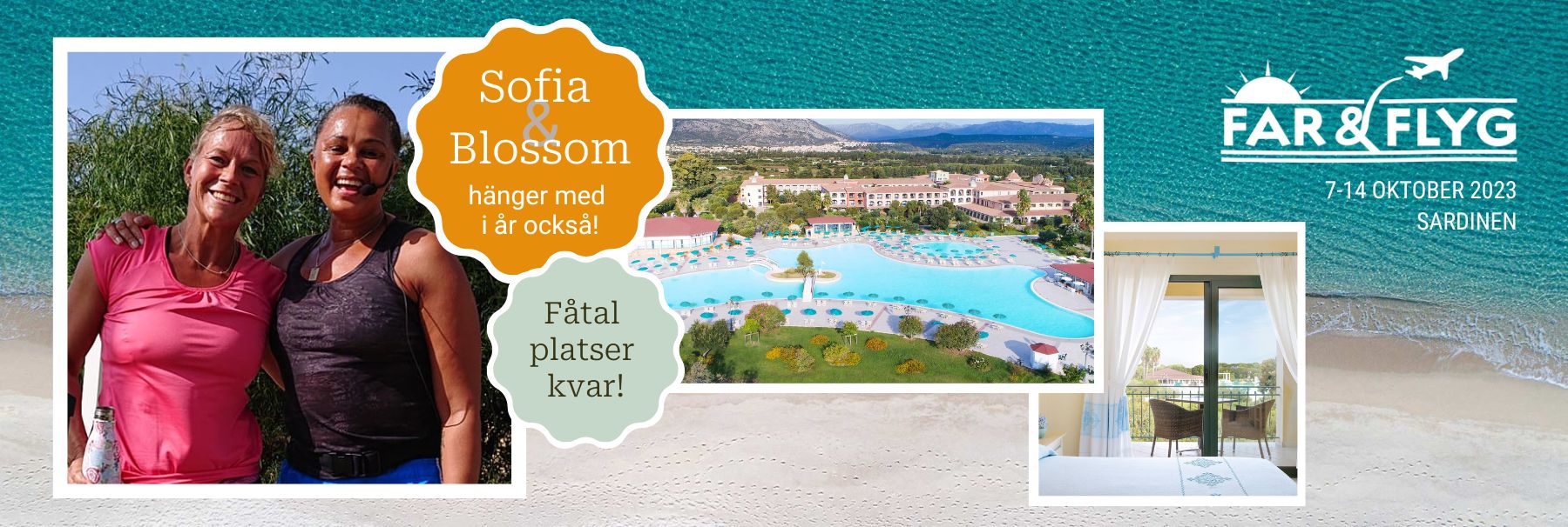 Årets må-bra-resa nummer 1 med Sofia Åhman och Blossom!