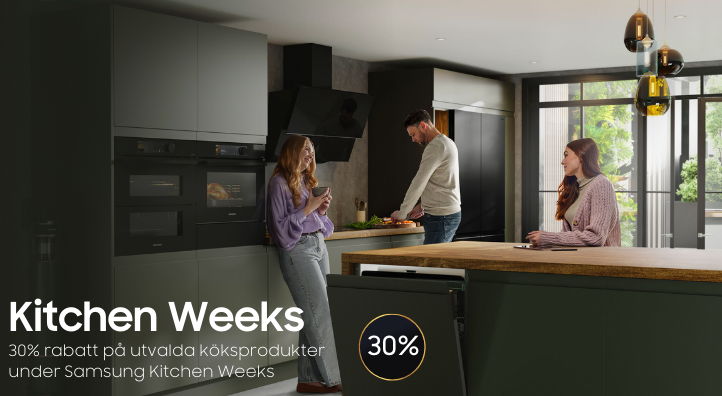 30% rabatt på kitchen weeks hos Samsung!
