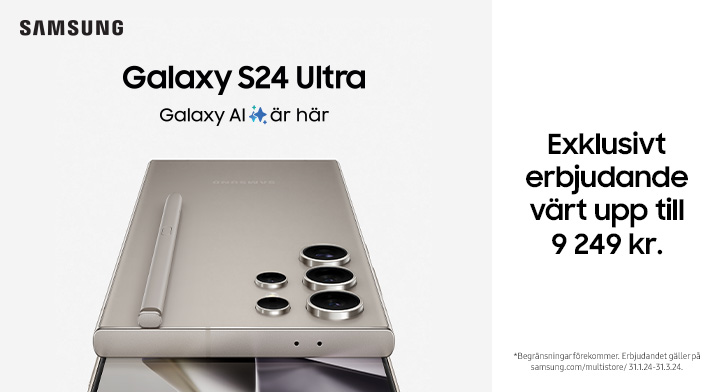 Exklusivt erbjudande på Samsung S24-serien - värde upp till 9 249 kr!