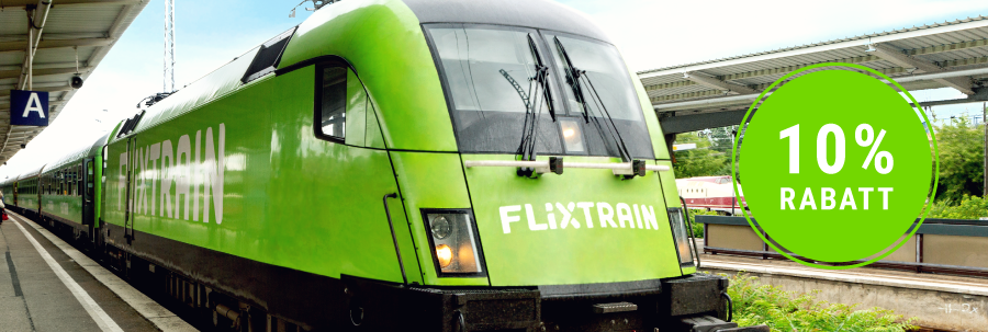 10% på tågresor hos FlixTrain