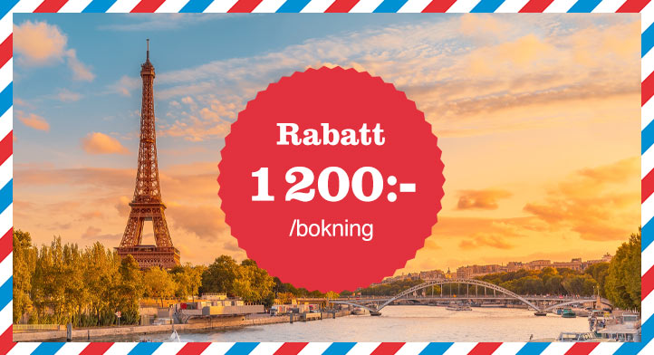 1 200 kr rabatt på cityweekends hos Airtours!