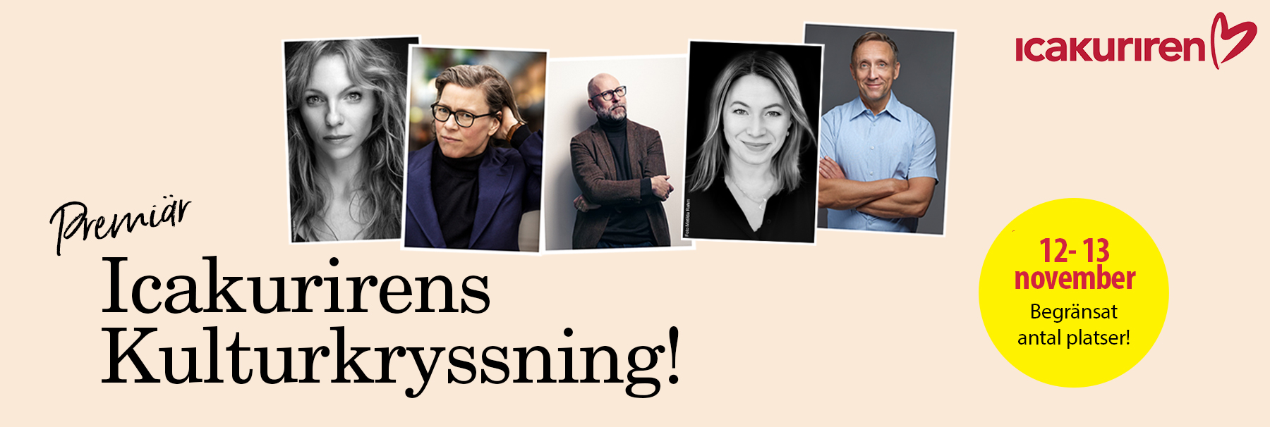 10% rabatt på hyttpriset - på Icakurirens stora Kulturkryssning!