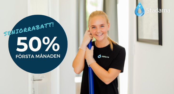 50% rabatt första månaden på hemstäd hos Städarna!
