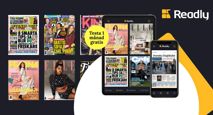 Över 7 000 gratis magasin i 1 månad hos Readly!