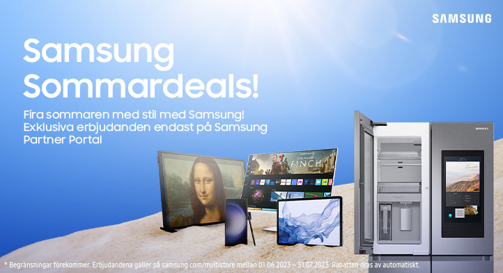 Samsung Sommardeals - upp till 60% rabatt!