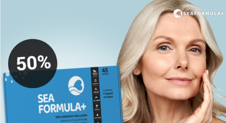 50% rabatt på första paketet hos Seaformula+!